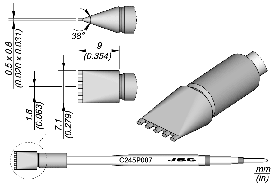 C245P007 - Multipad Blade Cartridge 10.1